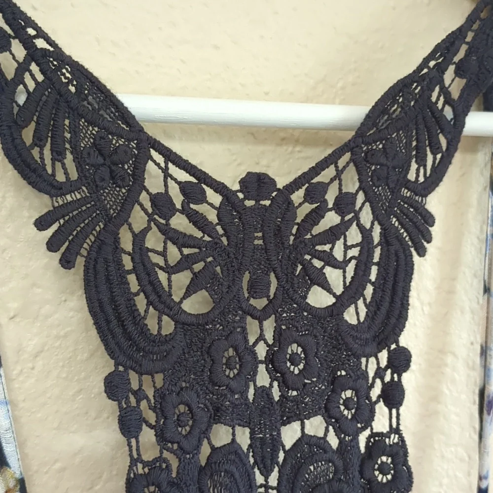 Anthropologie Lilka Lace Back Floral Dress XL - Picture 10 of 17
